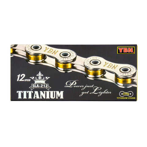 YBN 12sp SLA212 6.4 Titanium Chain (gold in stock, silver out of stock)