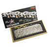 YBN 11sp 6.4 Titanium Chain SLA211 (silver version with gold rollers includes 1 lb. of wax at no charge due to overstock)